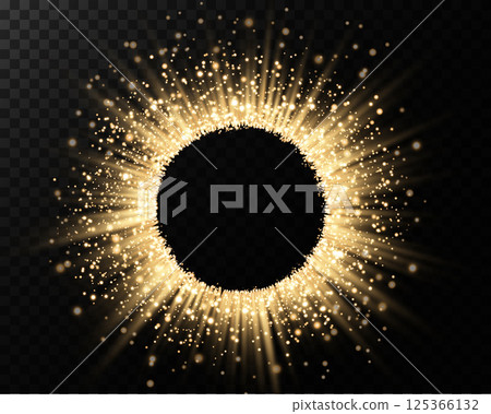 A captivating Golden Sparkle Aura surrounded by a rich Dark Center, perfect for any artistic creation A captivating Golden Sparkle Aura surrounded by a rich Dark Center, perfect for any artistic creation 125366132