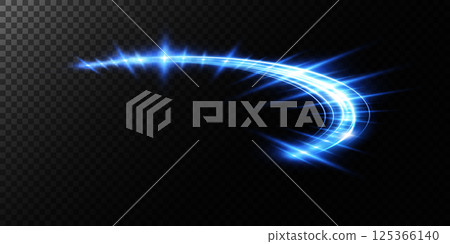 Experience a vibrant Dynamic Blue Light Effect featuring mesmerizing Sparkles and Glows that enhance visual appeal 125366140