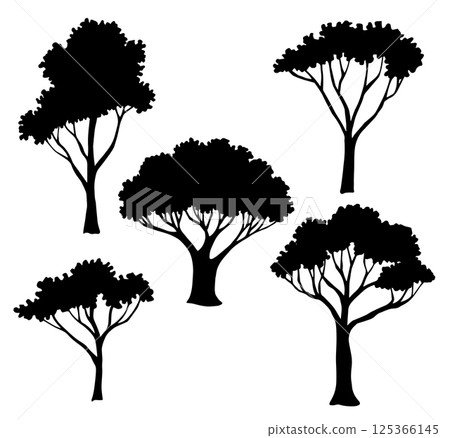 tree, vector, wood 125366145