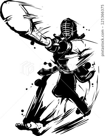 劍道面具擊打 125366375