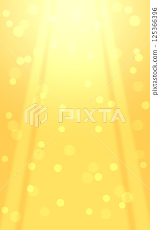 Shining light, sparkling background material, yellow, gold, bokeh, spotlight, streaks of light 125366396