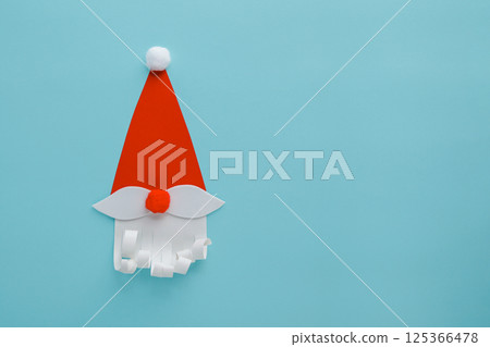 Santa Claus Christmas paper background with copy space Santa Claus Christmas paper background with copy space 125366478