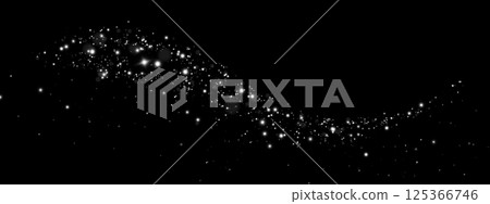 The Beautiful Cosmic Glittering Stars Spread Out Against a Deep Black Background, Creating an Enchanting Visual The Beautiful Cosmic Glittering Stars Spread Out Against a Deep Black Background, Creating an Enchanting Visual 125366746