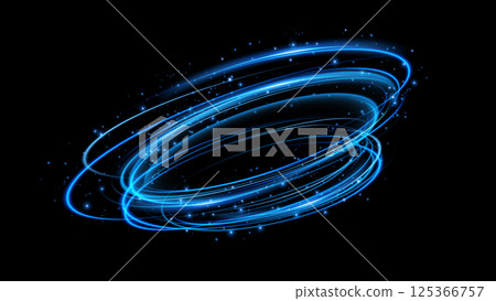 Swirling Blue Energy Loops on a Dark Background A mesmerizing Abstract Design featuring vivid colors and dynamics Swirling Blue Energy Loops on a Dark Background A mesmerizing Abstract Design featuring vivid colors and dynamics 125366757