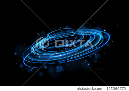 Dynamic Blue Light Swirls with Sparkles on a Dark Background, creating a mesmerizing and captivating visual experience Dynamic Blue Light Swirls with Sparkles on a Dark Background, creating a mesmerizing and captivating visual experience 125366773