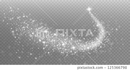 Glittering Sparkle Effect with Shimmering and Dazzling Particles in a Beautiful and Colorful Background 125366798