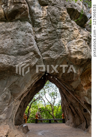 Bodhi Leaf-Shaped Cave at Wat Cha-Am Khiri Bodhi Leaf-Shaped Cave at Wat Cha-Am Khiri 125366838