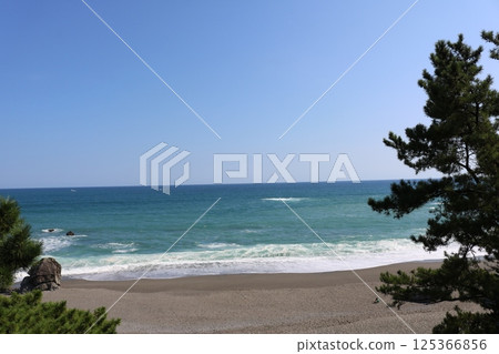 Sandy beach with ocean view, Katsurahama, Kochi 125366856