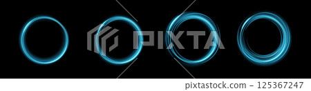 Abstract Visualization of Circular Light Effects Presented in a Sequence of Colorful, Dynamic Patterns Abstract Visualization of Circular Light Effects Presented in a Sequence of Colorful, Dynamic Patterns 125367247