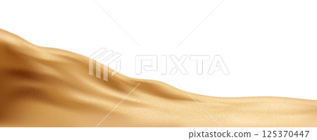 Abstract Vector Illustration Featuring Gold Metallic Waves on a Subtle Gradient Background Abstract Vector Illustration Featuring Gold Metallic Waves on a Subtle Gradient Background 125370447