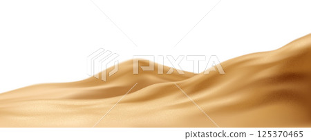 Vector Illustration of a Smooth Abstract Golden Surface With Flowing Curves on a White Background Vector Illustration of a Smooth Abstract Golden Surface With Flowing Curves on a White Background 125370465