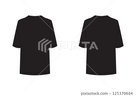 Set of black clothing mockups_10 Set of black clothing mockups_10 125370684