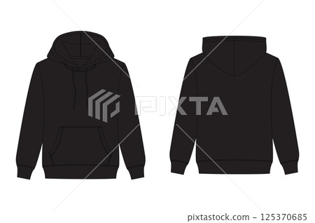 Set of black clothing mockups_13 125370685