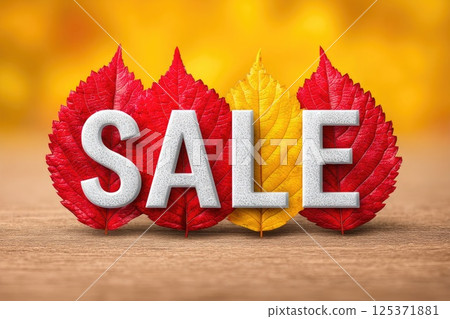 Autumn Leaves Sale Promotion Autumn Leaves Sale Promotion 125371881