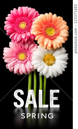 Spring Flower Sale Banner Spring Flower Sale Banner 125371883
