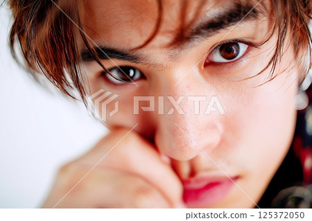 Handsome men and hairstyles "AI generated images" 125372050