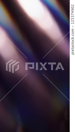 Shine flash. Blur ray background. Defocused blue yellow purple color rainbow spectrum kaleidoscope sparkle on abstract art. 125374902