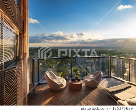 從塔樓公寓看出去的景色 從塔樓公寓看出去的景色 125375689