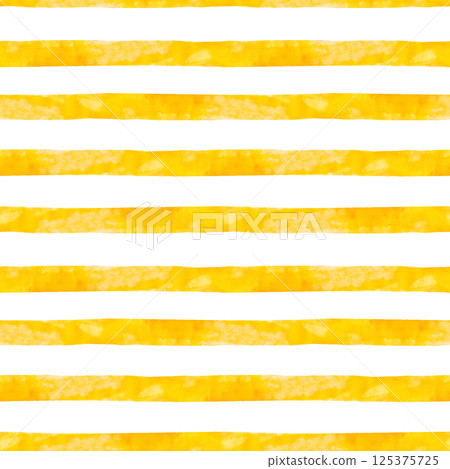 A vibrant pattern featuring striking yellow stripes on a clean white background surface 125375725