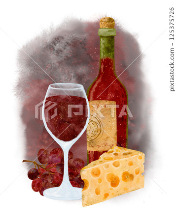 Wine, Cheese, and Grapes An Ideal Combination for Gourmet Enthusiasts and Lovers alike Wine, Cheese, and Grapes An Ideal Combination for Gourmet Enthusiasts and Lovers alike 125375726
