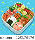 運動會的午餐盒 125376176