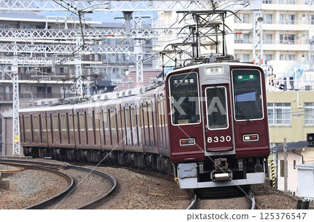 [Hankyu] 8300 Series Semi-Express (Kyoto Line: Nishikyogoku Station) 125376547