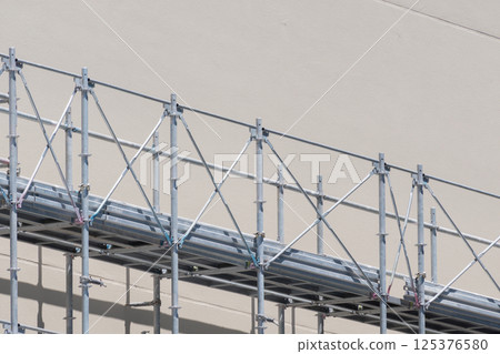 Landscape with scaffolding 125376580