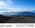 The sea of clouds seen from Mount Fuji 125377498