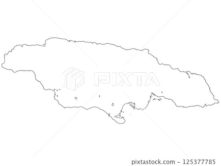 牙買加空白地圖 牙買加空白地圖 125377785