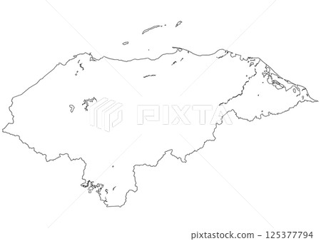 宏都拉斯空白地圖 宏都拉斯空白地圖 125377794