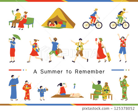 人們享受夏天 125378052