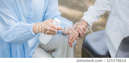 戶外驅蟲噴霧圖片，特寫，無臉 125378628