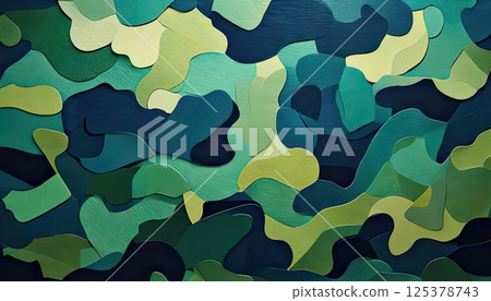 《AI Image》 Camouflage background material 125378743