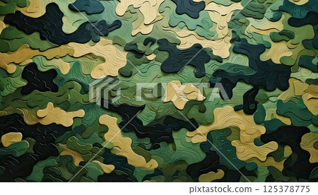 《AI Image》 Camouflage background material 125378775