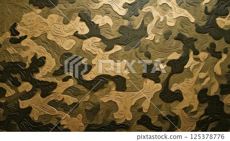 《AI Image》 Camouflage background material 《AI Image》 Camouflage background material 125378776