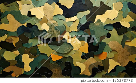 《AI圖片》迷彩背景素材 125378778