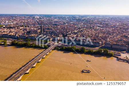 Aerial view of Bordeaux 125379057