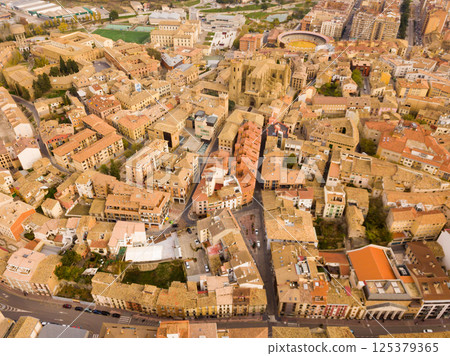 View from drone of Huesca 125379365