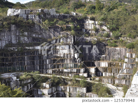Granite Ishikiri Mountains in Kasama City Granite Ishikiri Mountains in Kasama City 125379948