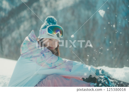 滑雪板 女生 女孩 125380016