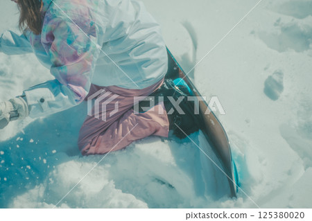 滑雪板 女生 女孩 125380020