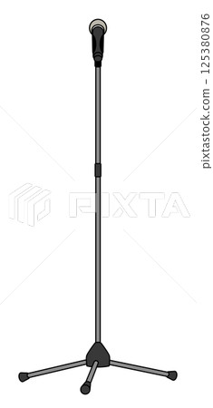 Stand microphones used in manzai performances at venues with poor facilities Stand microphones used in manzai performances at venues with poor facilities 125380876