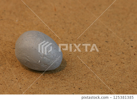 Close-up of homemade Easter egg. 125381385