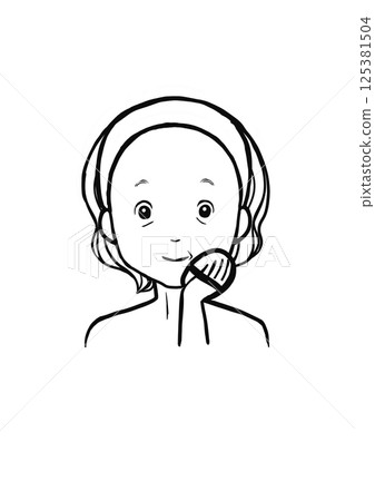 Senior woman makeup 125381504