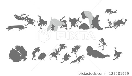 Hyakki Yakou Silhouette 125381959