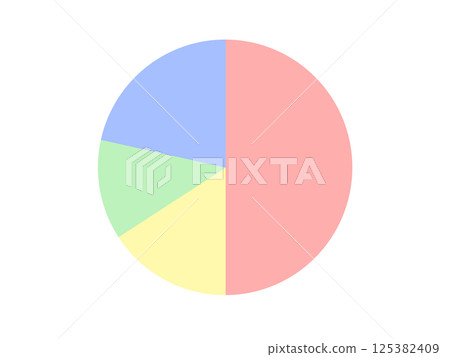 簡單的餅圖圖標 簡單的餅圖圖標 125382409
