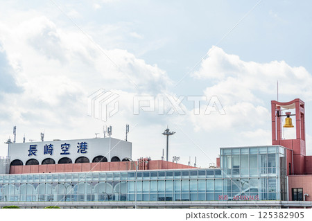 Nagasaki Airport on a clear day in Omura City, Nagasaki Prefecture 125382905