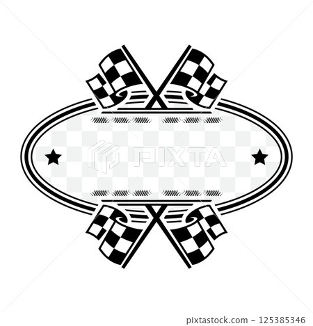 Sport race black and white label Sport race black and white label 125385346