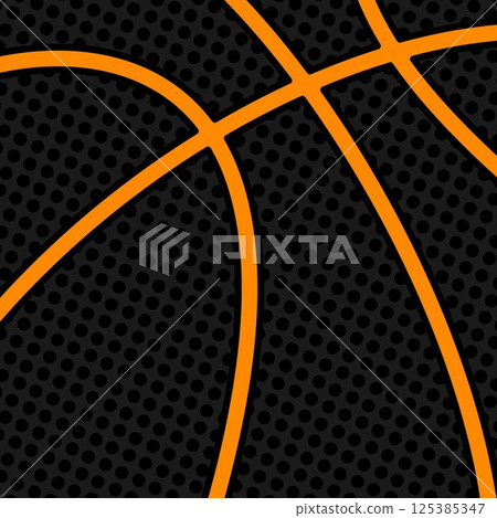 Black dotted basketball design Black dotted basketball design 125385347