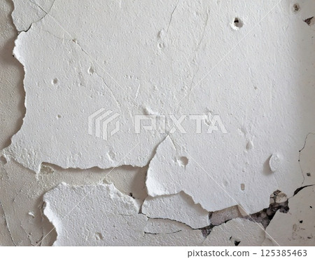 Decayed concrete wall (AI generated image) 125385463